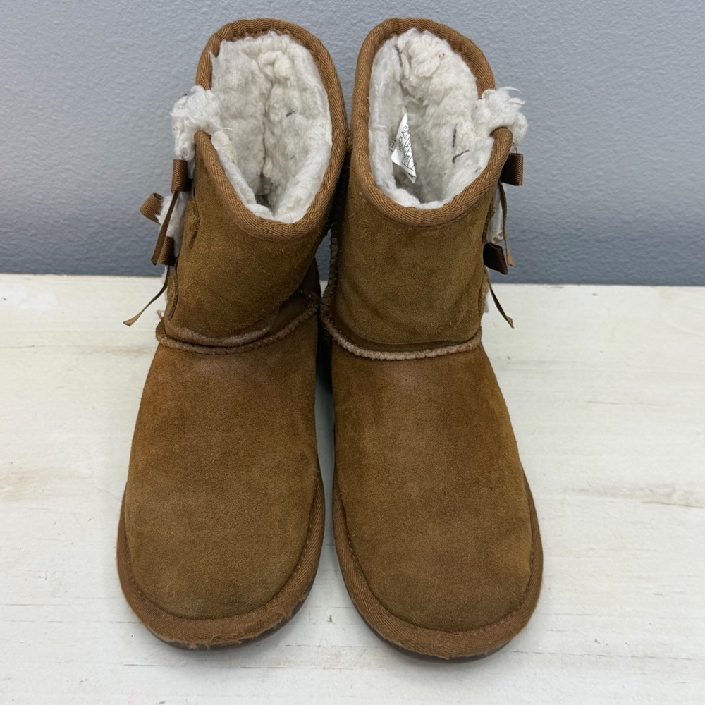 Koolaburra By Ugg Brown Suede Victoria Short Boots Size 1 - Picture 5 of 8